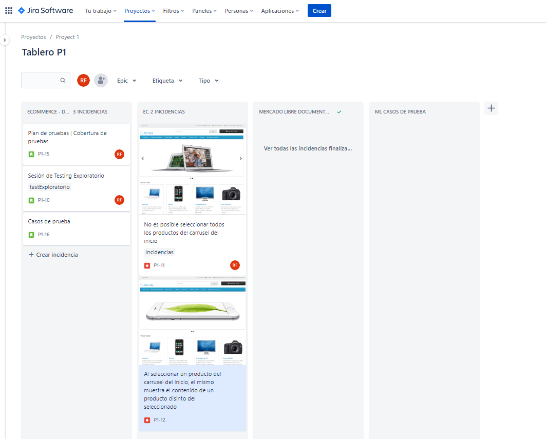 Tablero Jira